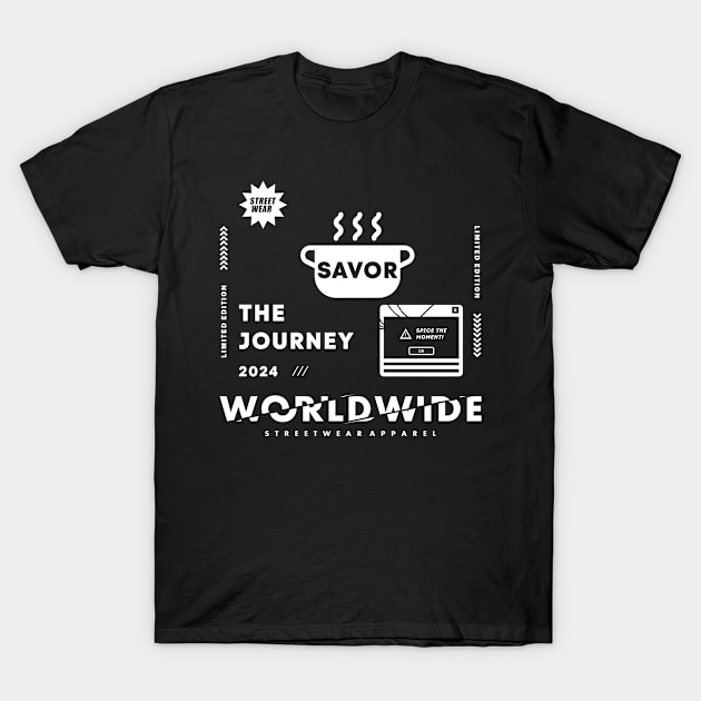 Savor the Journey, Spice the Moment T-Shirt by niclothing